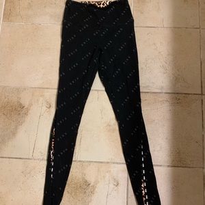 PINK black & cheetah leggings